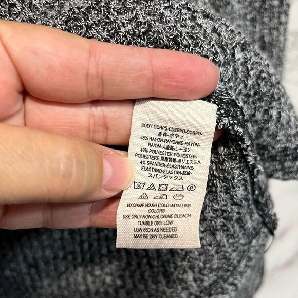 Free People Mountaineer Black Long Sleeve Mock Neck Top Size XS - Picture 8 of 11